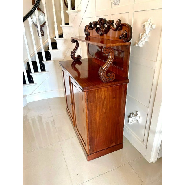 Antique Carved Mahogany Sideboard For Sale - Image 6 of 14