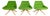 Green Desk Chairs by Christophe Pillet Dunas for Inclass, Set of 3 For Sale