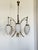 Six-Light Chandelier with White Opaline Diffusers by Bruno Gatta for Stilnovo, 1950 For Sale - Image 12 of 12