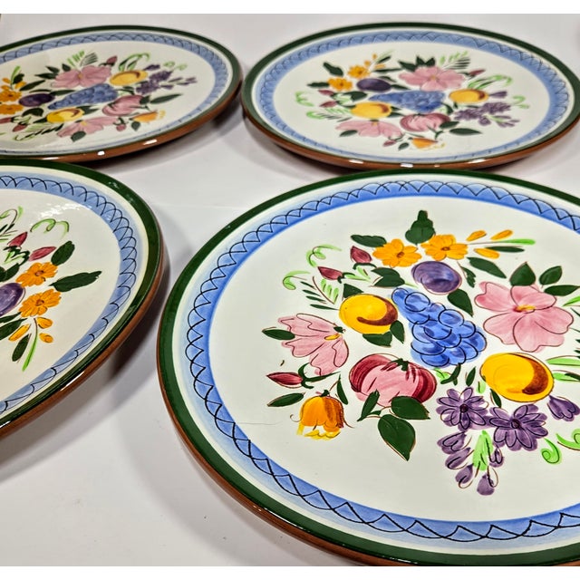 Stangl Fruit and Flowers Plates- Set of Four For Sale - Image 6 of 12