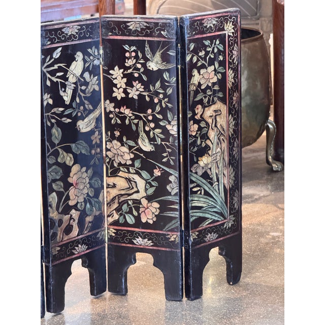 Chinese Folding Table Screen For Sale - Image 10 of 13