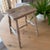 19th Century English Rustic Weathered Wooden Stool With Turned Legs For Sale - Image 10 of 11