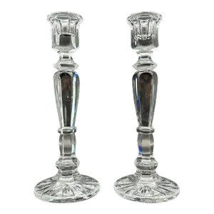 Vintage Crystal Candlestick Holders a Pair