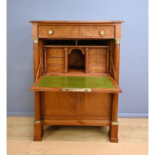 Mid-19th Century Empire Cherrywood Secretary For Sale - Image 17 of 18