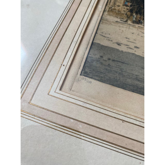 Gothic Luigi Kasimir Hand-Colored Etching “St. Stephen’s Cathedral Vienna” — Signed 1928, Limited Edition For Sale - Image 3 of 9