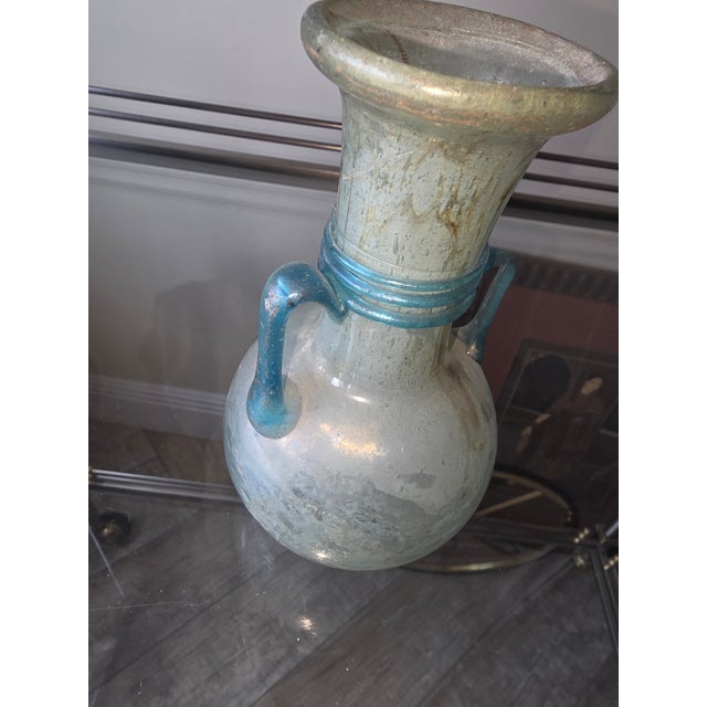 Early 20th C Scavo Cenedese Roman Style Glass Vessel For Sale - Image 4 of 9