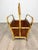 Italian Franco Albini Style Magazine Rack in Rattan and Bamboo, 1960s For Sale - Image 9 of 13