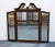 Traditional Century Furniture Claridge Collection Solid Mahogany Traditional Style 56" Pierced Pediment Tri-View Mirror For Sale - Image 3 of 8