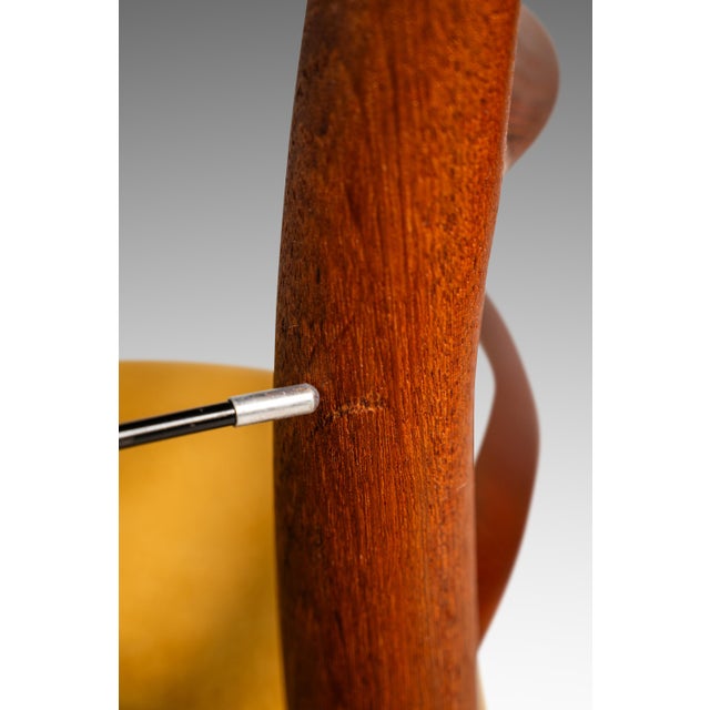 Bespoke Danish Modern Model No. 78 Ladderback Chair in Teak & Bouclé by Niels Møller for j.l. Møllers Møbelfabrik, Denmark, C. 1960's For Sale - Image 17 of 18