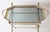 Brown French Hollywood Regency Brass Tray Table, 1970s For Sale - Image 8 of 11