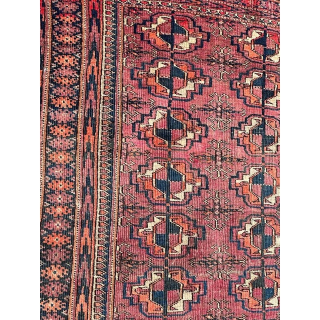 Antique Turkmen Bokhara Rug, 1890s For Sale - Image 6 of 18