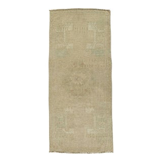 Turkish Mini Rug Oriental Hand Knotted Vintage Rug 1'5" x 3'4" #21177 For Sale