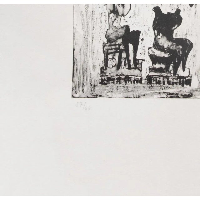 Hand signed, numbered and dated. Edition of 65 prints. Very good condition. This piece is attributed to the mentioned...