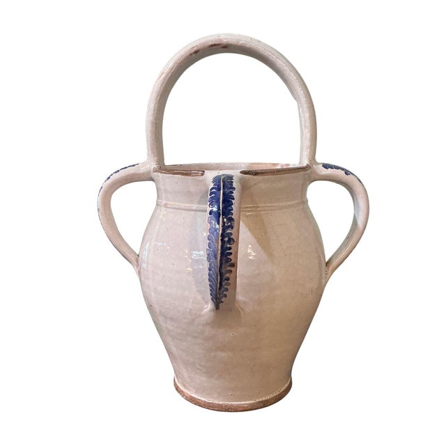 Antique French Pottery Milk Jug For Sale - Image 4 of 10