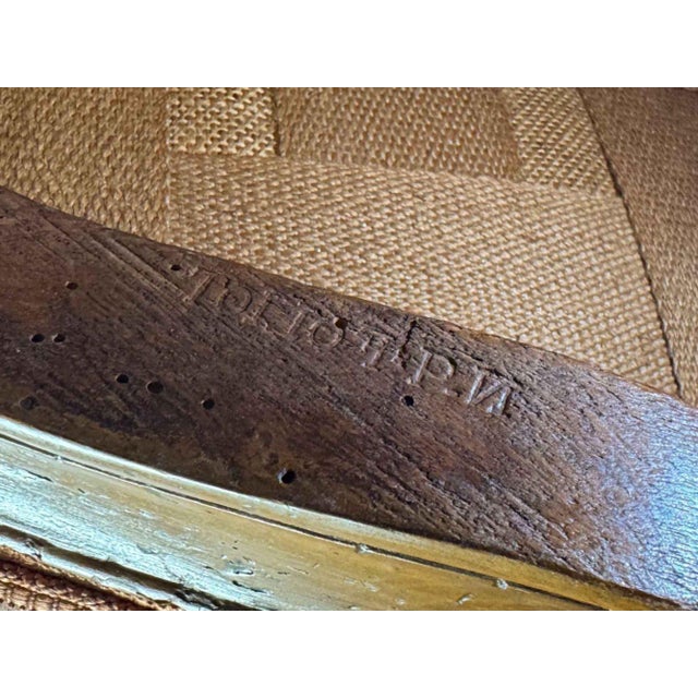 Wood Nicolas Foliot Louis XV Walnut Bergeres, Pair For Sale - Image 7 of 7