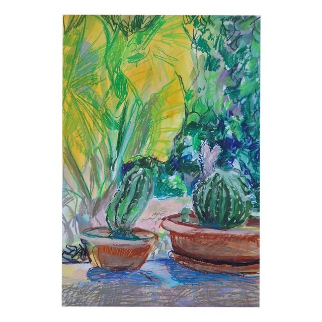 Agapi Wieruszewska, Crete: Chania Plants: Motives from Greece, Watercolour on Paper, 2023 For Sale
