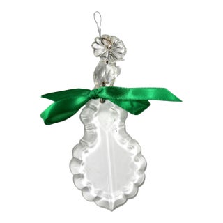 1800s French Chandelier Crystal Ornament For Sale