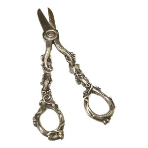 Antique Circa 1920's Hallmarked Silver Grape Shears Made by Gorham