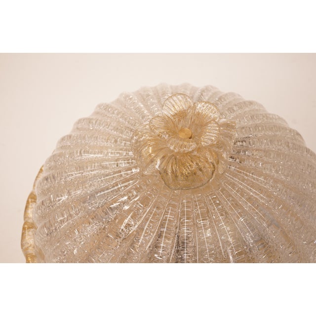 Vintage Murano Ceiling Lamps from Barovier&toso, 1950s, Set of 2, in Very Good conditions. Designed 1950 to 1959 This...