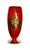 Red Mid 20th Century Bohemian Hand-Enameled Cased Glass Pitcher & Goblet Set With Ornate Gold Overlay - 7 pcsc For Sale - Image 8 of 11