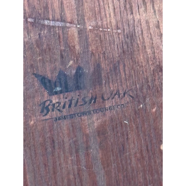 Mid-Century British Oak Armchair by Jamestown Lounge Company For Sale In Boston - Image 6 of 7
