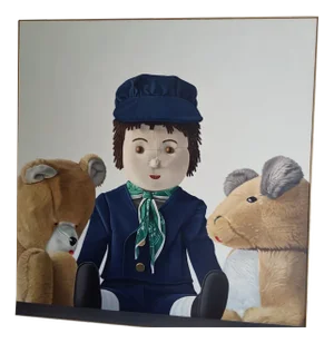 Kurt Haug, Children's Toys, 1970s, Oil on Canvas