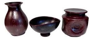 Studio Ceramic Art Vase by Wilhelm Kagel, 1950s, Set of 3