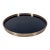Gorham Sterling Silver Black Lucite Tray c.1950s For Sale