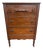 Antique Late Victorian Walnut Chest of Drawers For Sale