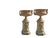 19th Century Cast Iron Chateau Vases, Set of 2 For Sale