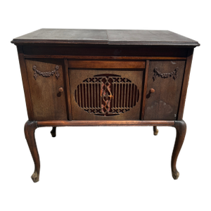 Antique Brunswick Console Model Phonograph Circa 1920s