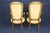 French 20th C Pair of Tall Back Impressive Louis XVI Style Armchairs For Sale - Image 3 of 13