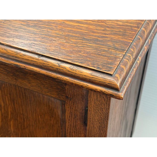 Brown Waring & Gillow of Lancaster Jacobean Revival Nightstand, Antique For Sale - Image 8 of 12