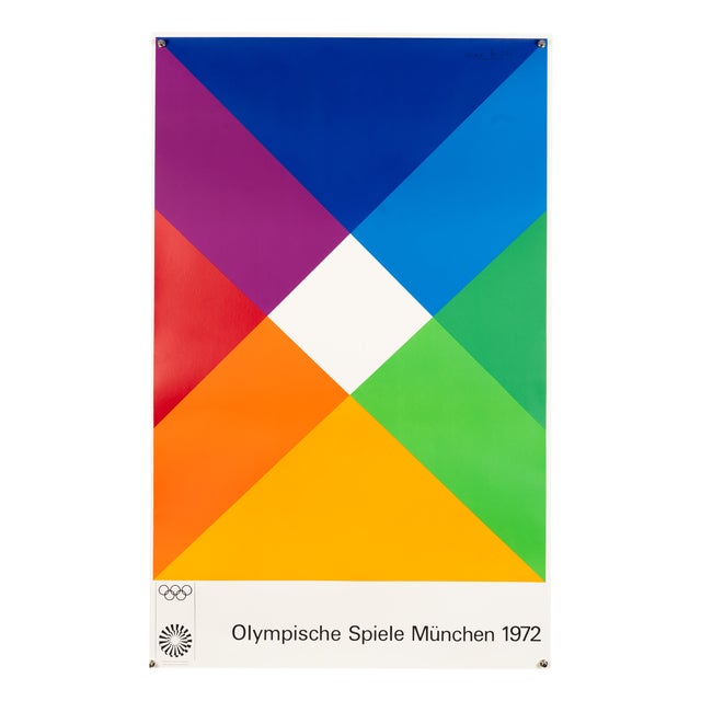 Olympics Serigraph Poster by Max Bill, 1972 For Sale