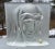 Deco - Mid Century Vintage Frosted Art Glass Madonna Statuette Crystal Plaque For Sale - Image 13 of 17