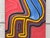 Colourful Abstract Tribal Aboriginal Inspired Oil on Canvas in Portrait Format 2005 For Sale - Image 4 of 18