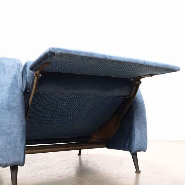 Blue Vintage Reclining Chair, 1960s For Sale - Image 8 of 11
