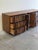 Lane Pueblo Brutalist Oak Lowboy Dresser – Paul Evans Style Credenza Mosaic Front 1970s For Sale In Los Angeles - Image 6 of 9