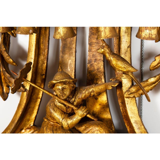 Fine Chinese Chippendale Pagoda Carved Giltwood Wall Mirror, English C. 1775 For Sale - Image 16 of 18