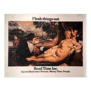 1977 John Clem Clarke 'Flesh Things Out' Contemporary Neutral USA Offset Lithograph For Sale