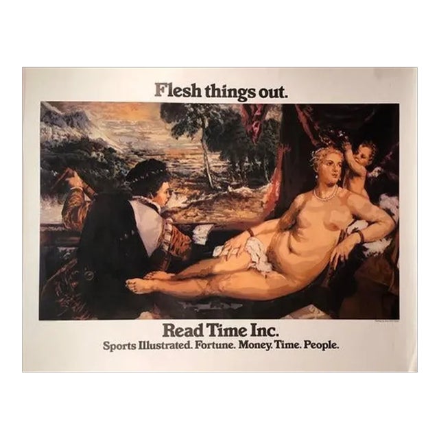 1977 John Clem Clarke 'Flesh Things Out' Contemporary Neutral USA Offset Lithograph For Sale