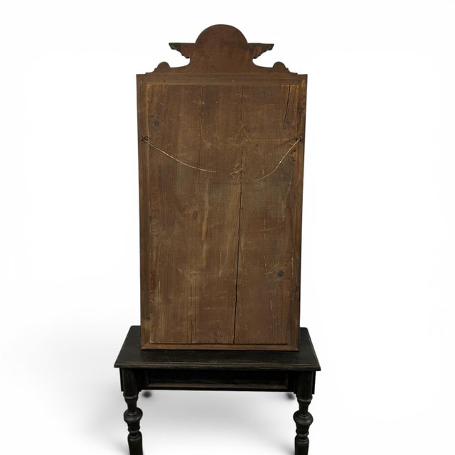 Black Antique Set of Mirror and Console, 1890s For Sale - Image 8 of 9