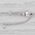 0.20ctw Diamond Cuff Pendant Necklace 14k White Gold Cable Chain 17"-18" For Sale - Image 4 of 6