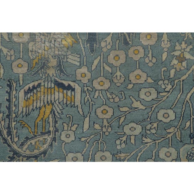 Oversized Antique 20th Century Indo-Persian Rug With Floral Vinery - Rug & Kilim For Sale - Image 9 of 11