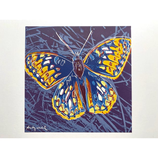 Andy Warhol Vintage 1986 Limited Edition Endangered Species Large Fine Art Lithograph Print " San Francisco Silverspot Butterfly " 1983 For Sale - Image 9 of 12