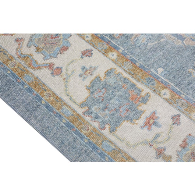 Turkish Modern Turkish Oushak Rug 9'4" x 9'9" For Sale - Image 3 of 10