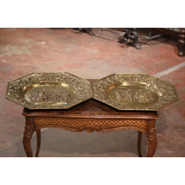 Bring Old World character to a wine cellar, game room, study, or dining room with this impressive pair of antique wall...