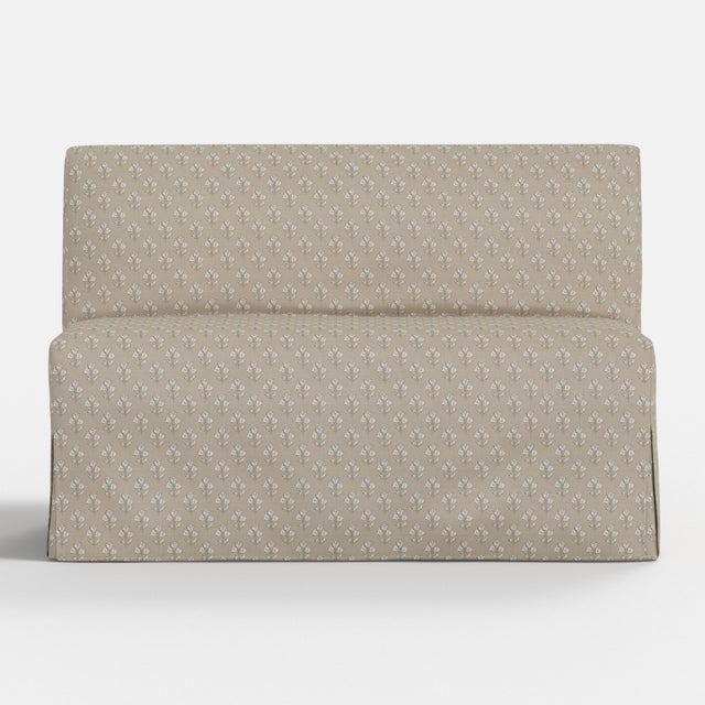 Not Yet Made - Made To Order Slipcover for Stoffer Home x Cloth & Company for Lindy Slipcover Dining Banquette in Francie Floral Cream For Sale - Image 5 of 7