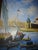 1970s Merchant in Venice Gondola Ride Signed Harris Oil on Canvas For Sale - Image 14 of 18