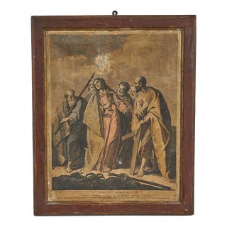 Unknown, Holy Apostles Scene, 2000s, Wood, Framed For Sale